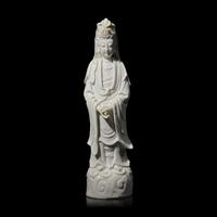 A Chinese Blanc-de-Chine Figure of Guanyin, Late 17th/18th Century 清早期 德化窯觀音