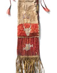 Sioux Quilled Tobacco Bag, with Buffalo
