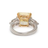 FANCY YELLOW DIAMOND RING