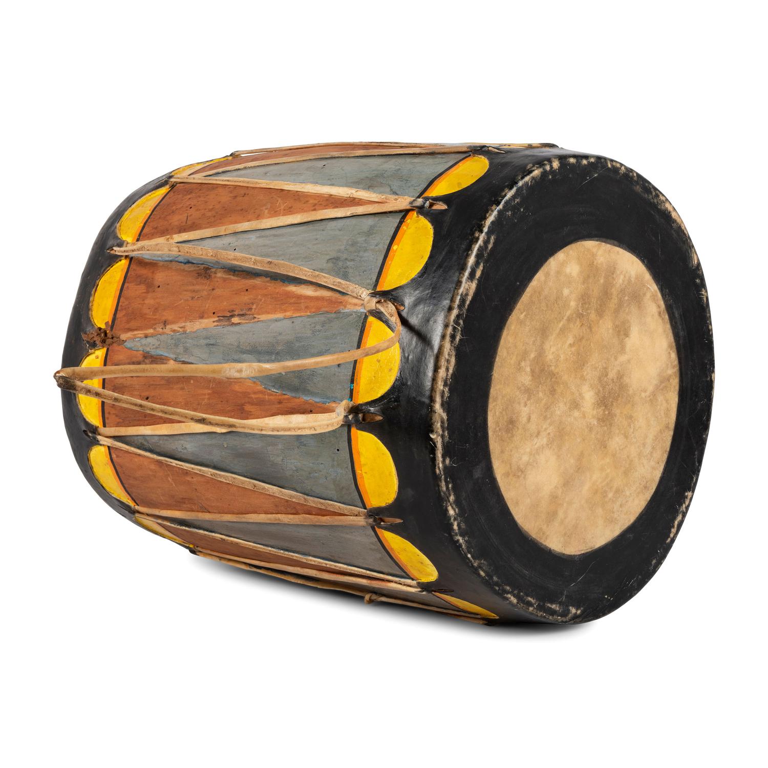 Cochiti Painted Hide Drum
