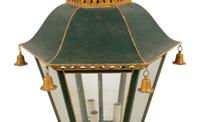 A Parcel Gilt Tôle Hall Lantern