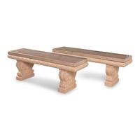 A Pair of Marble Low Tables