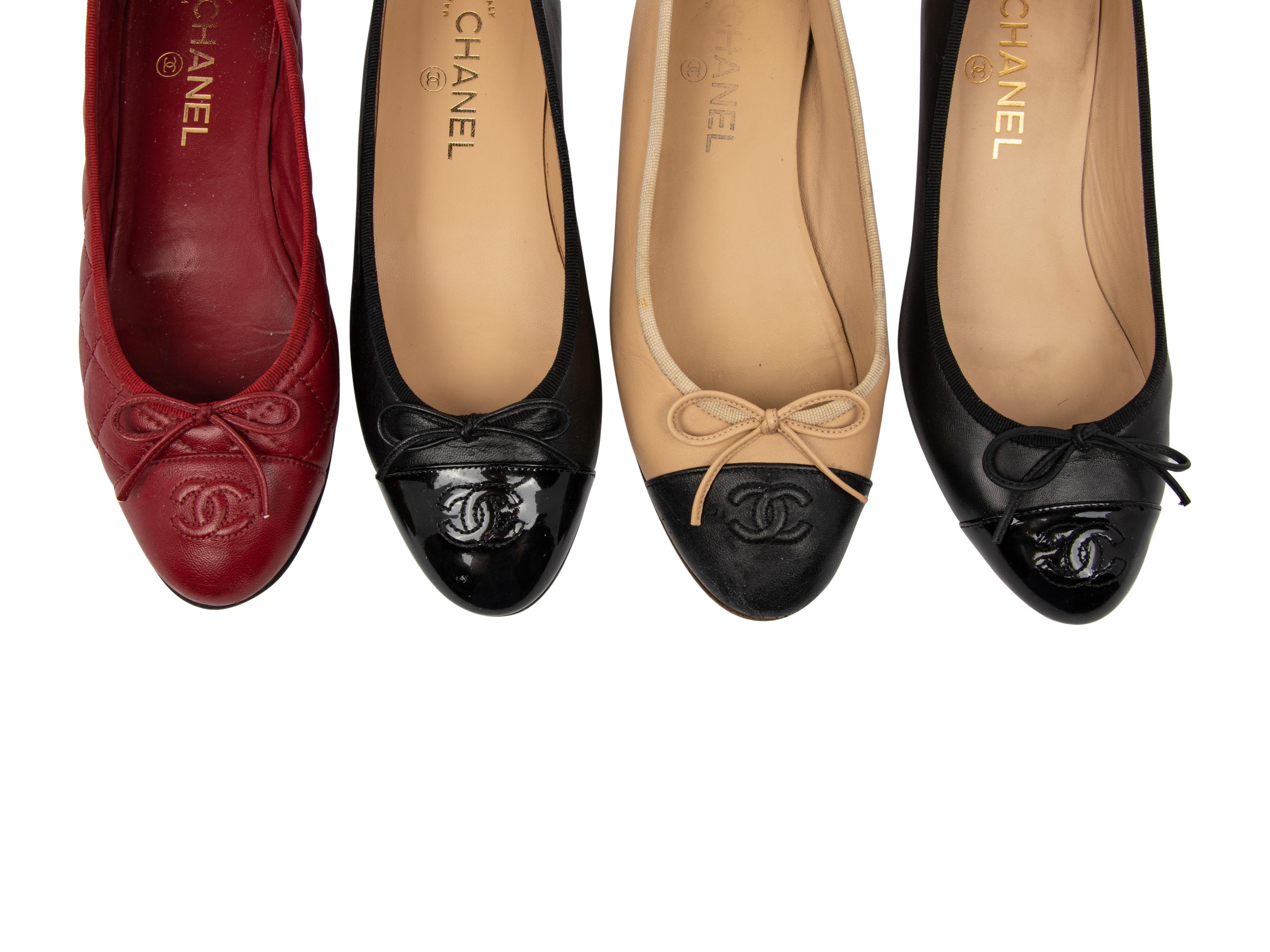 Four Pairs of Chanel Ballet Flats