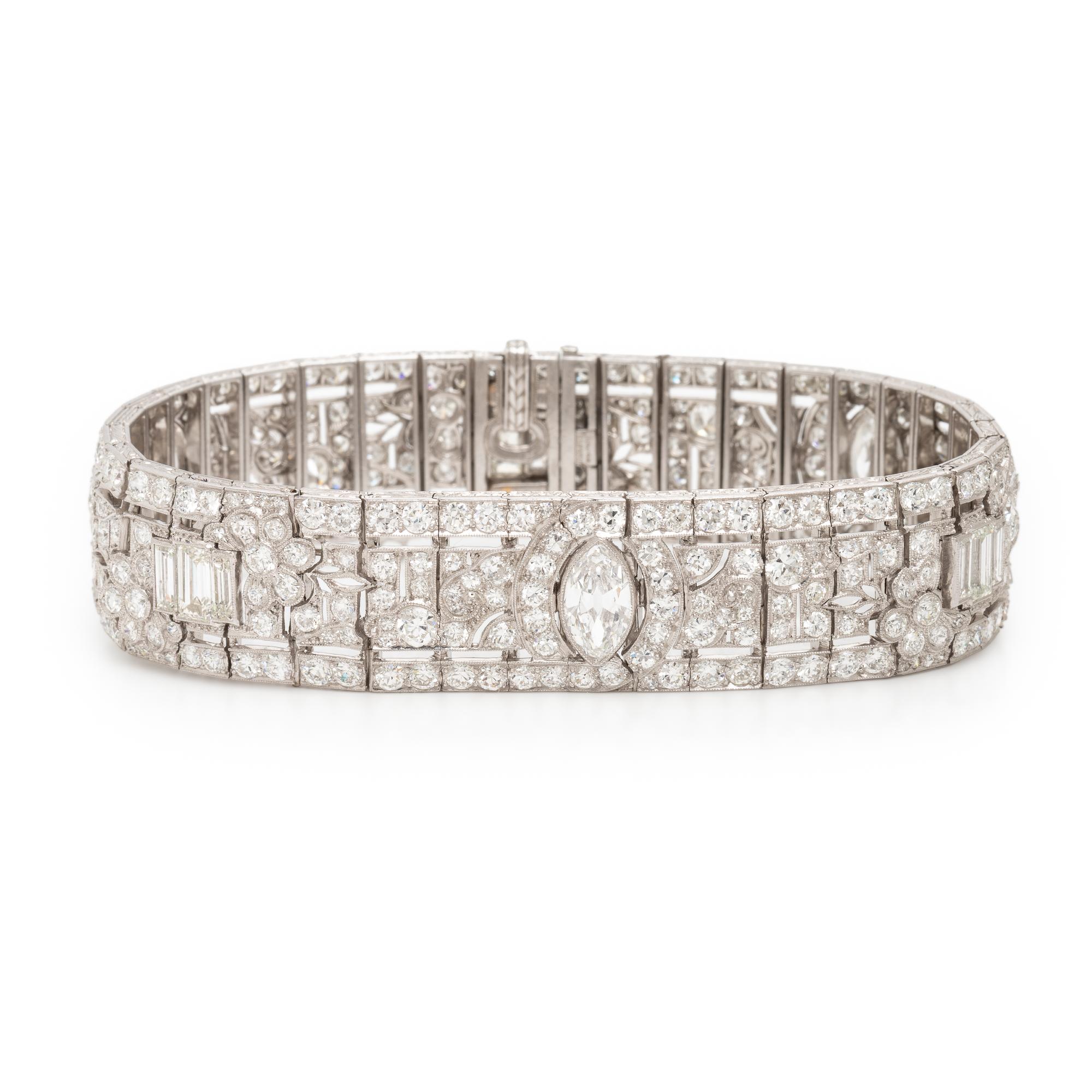 Oscar Heyman, Art Deco, Diamond and Platinum Bracelet