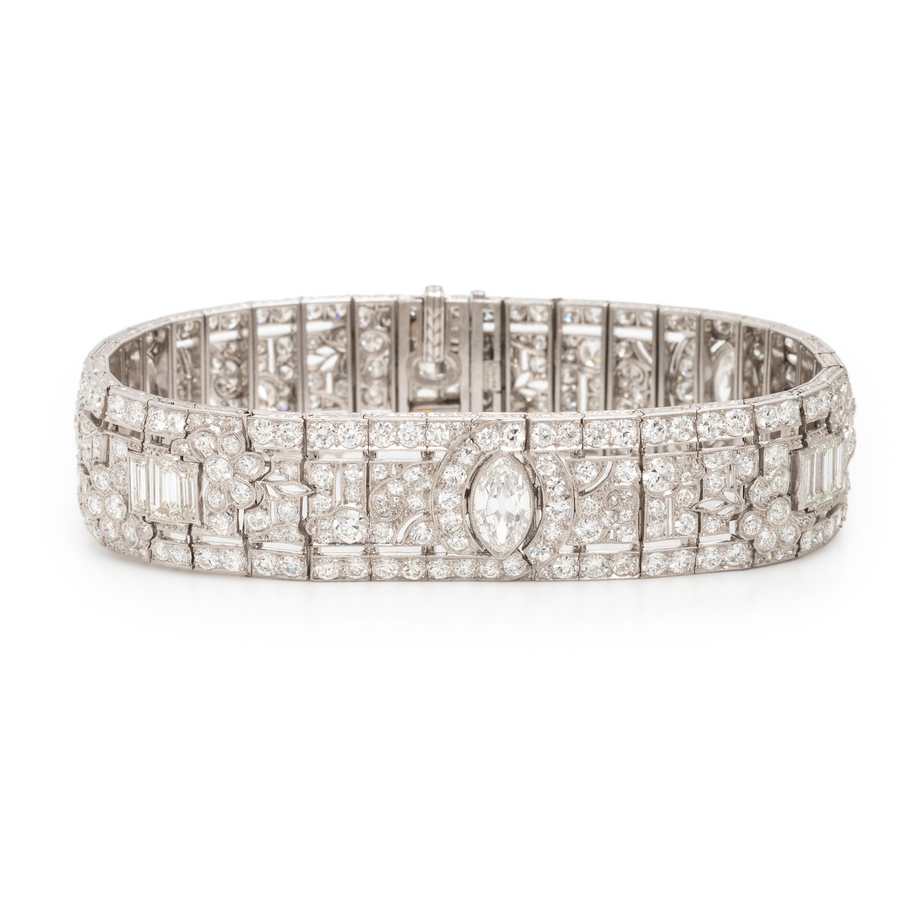Oscar Heyman, Art Deco, Diamond and Platinum Bracelet
