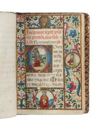 CIRCLE OF ATTAVANTE DEGLI ATTAVANTI (GABRIELLO DI VANTE) (active Florence, c. 1452-c. 1520/25) The Carafa Hours, Use of Rome, in Latin, illuminated manuscript on parchment [Italy, Florence, c. 1490–1500]