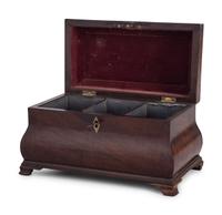 A George III Mahogany Tea Caddy