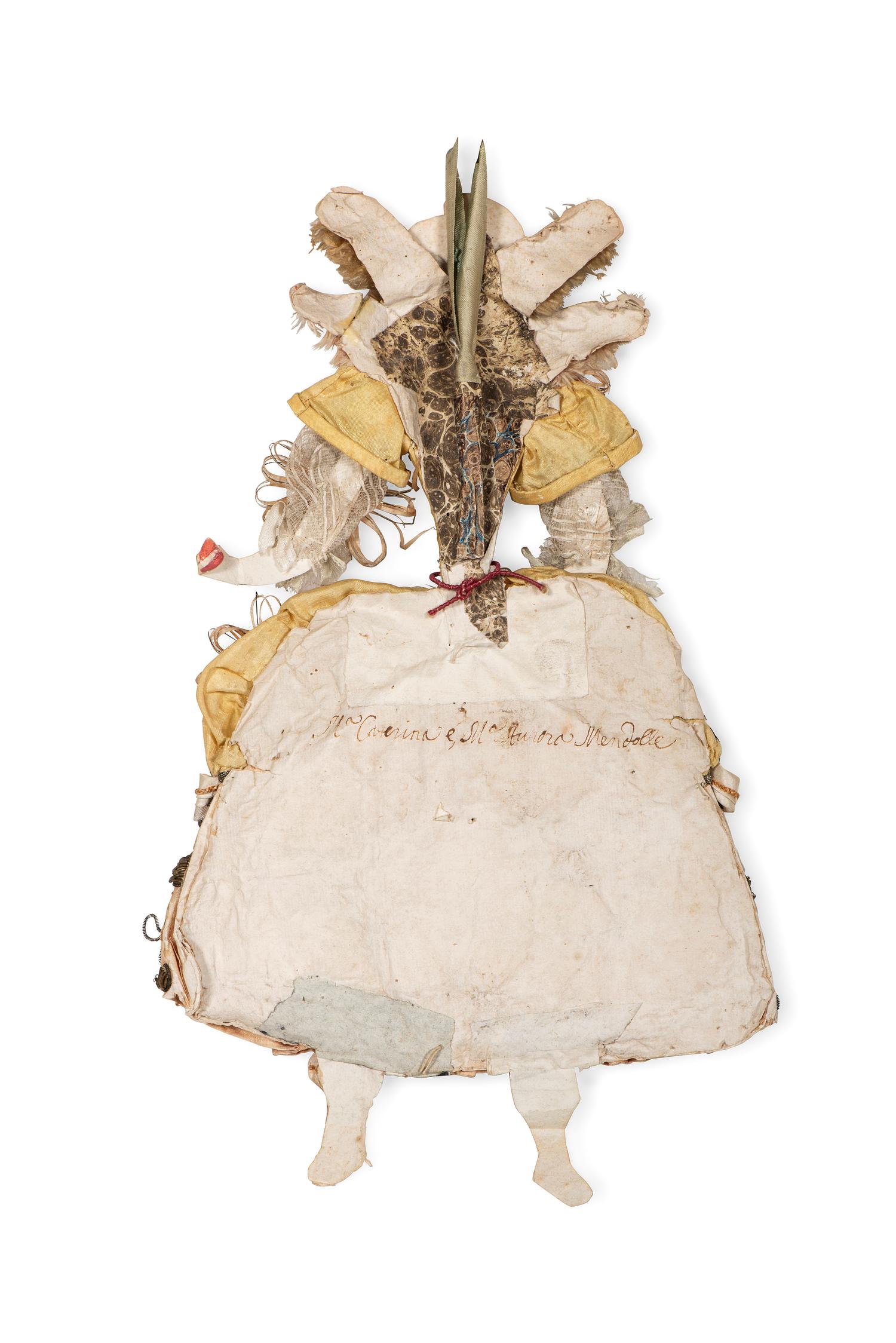Two Italian Painted and Dressed Paper Pantins