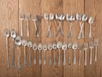 Navajo Heavily Stamped Silver Utensils