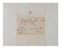 [ENSLAVEMENT]. Letter regarding the sale of slaves and joining the Sons of Temperance. 1 Jan 1849.