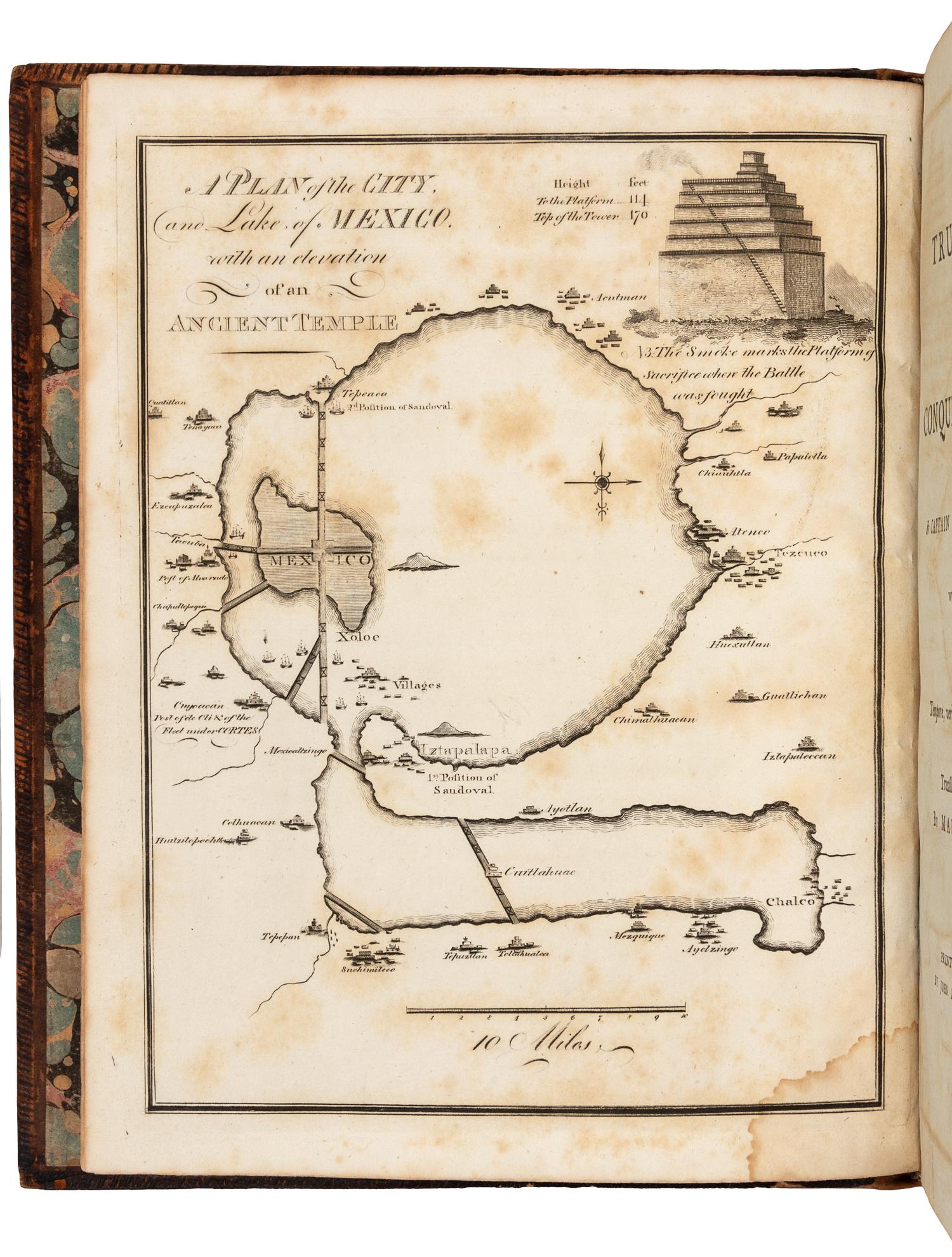 DIAZ DEL CASTILLO, Bernal (c.1492-1581?). The True History of the Conquest of Mexico. London: for J. Wright by John Dean, 1800.