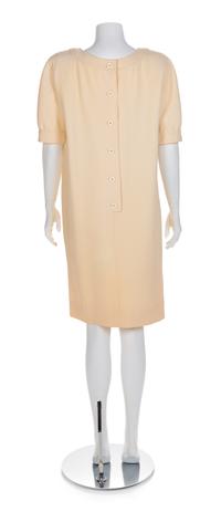 Oscar de la Renta Cream Day Dress, 1980s