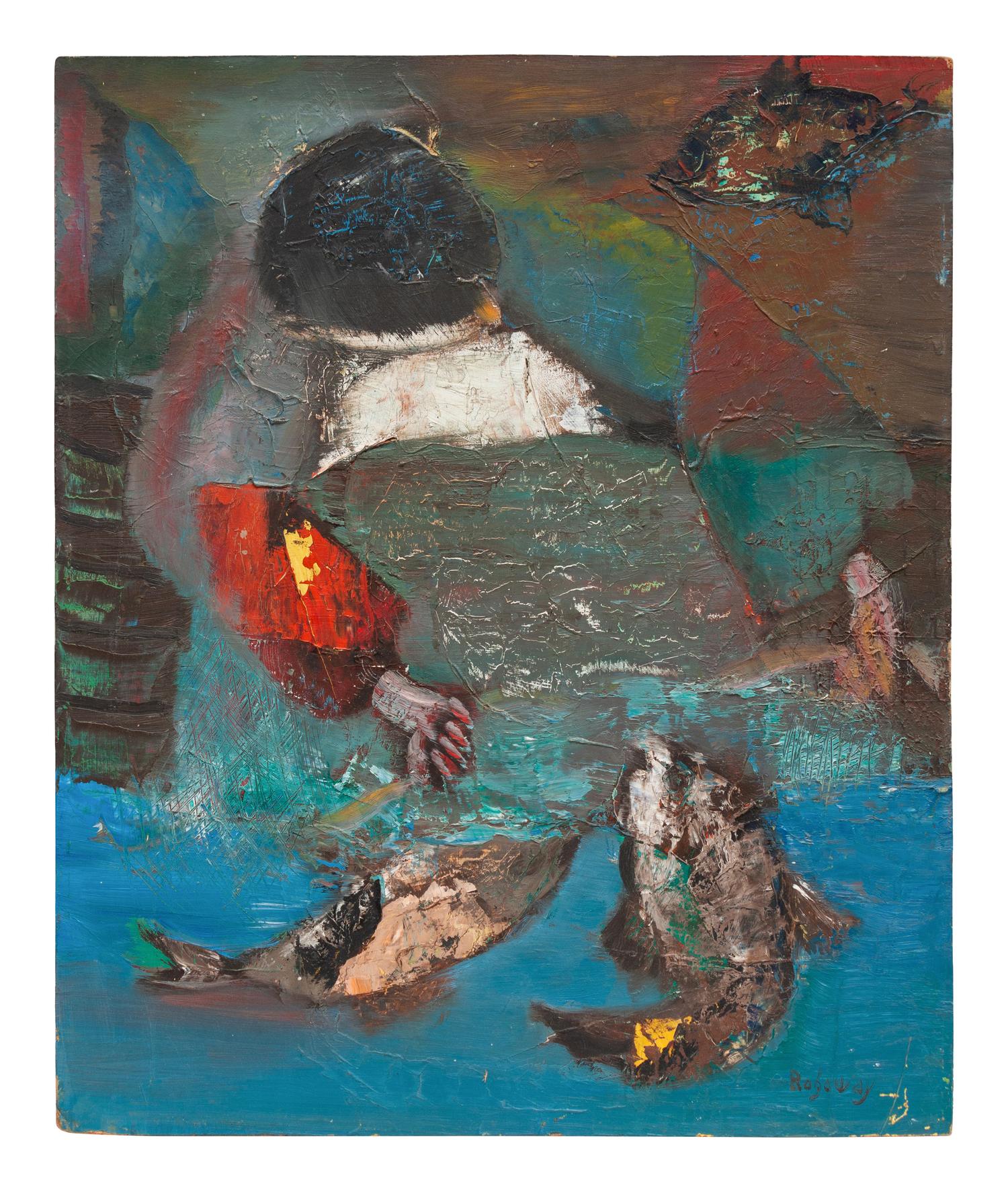 A Pair of Untitled Oil on Boards