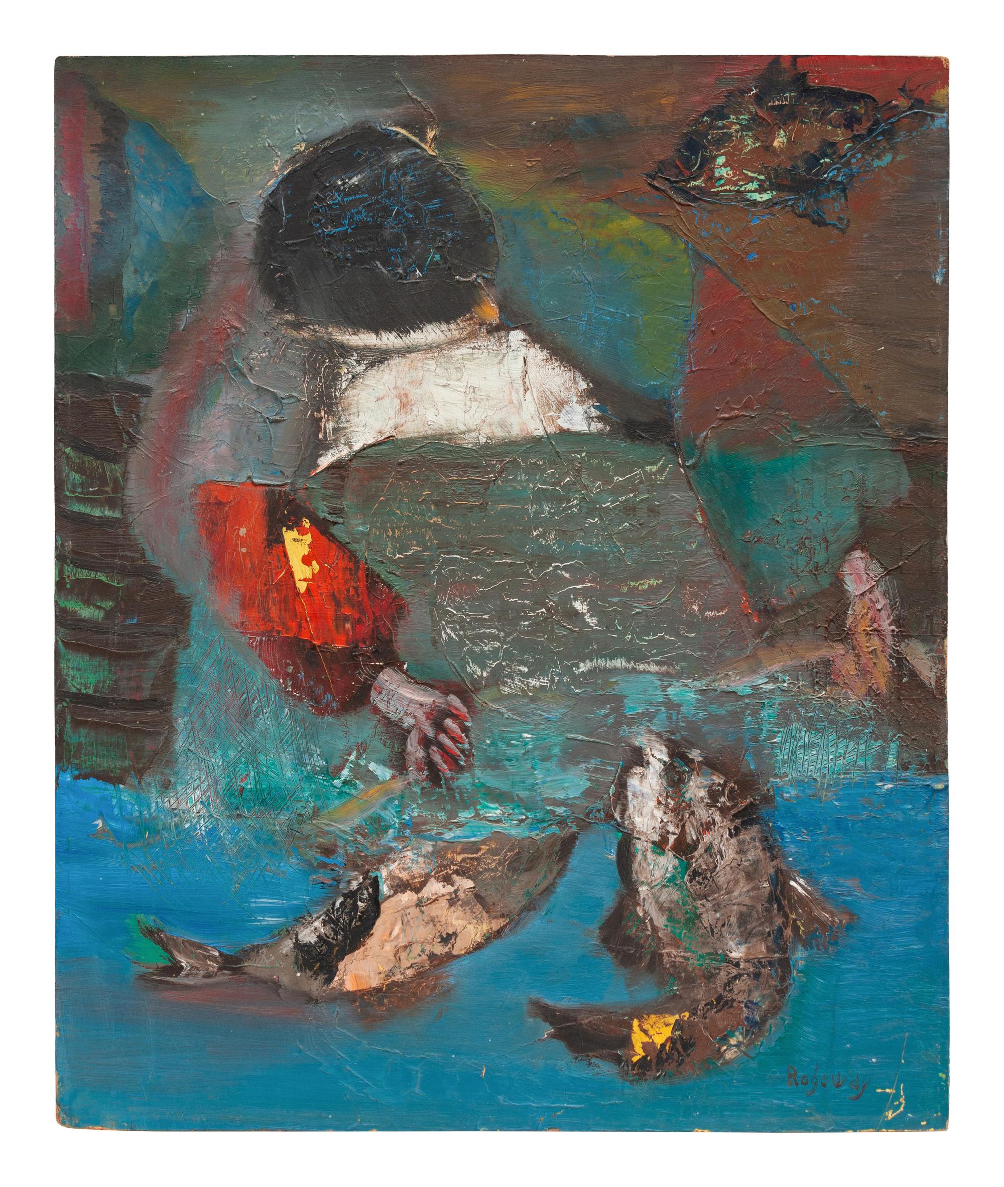 A Pair of Untitled Oil on Boards