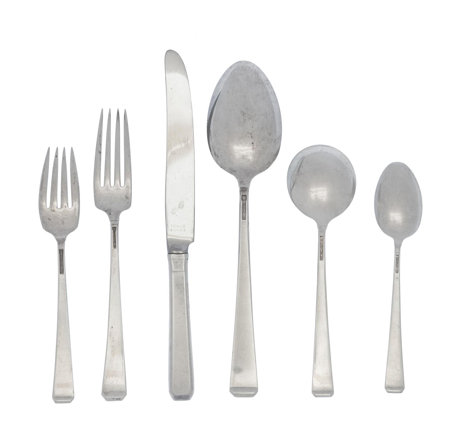 An American Silver Flatware Service
