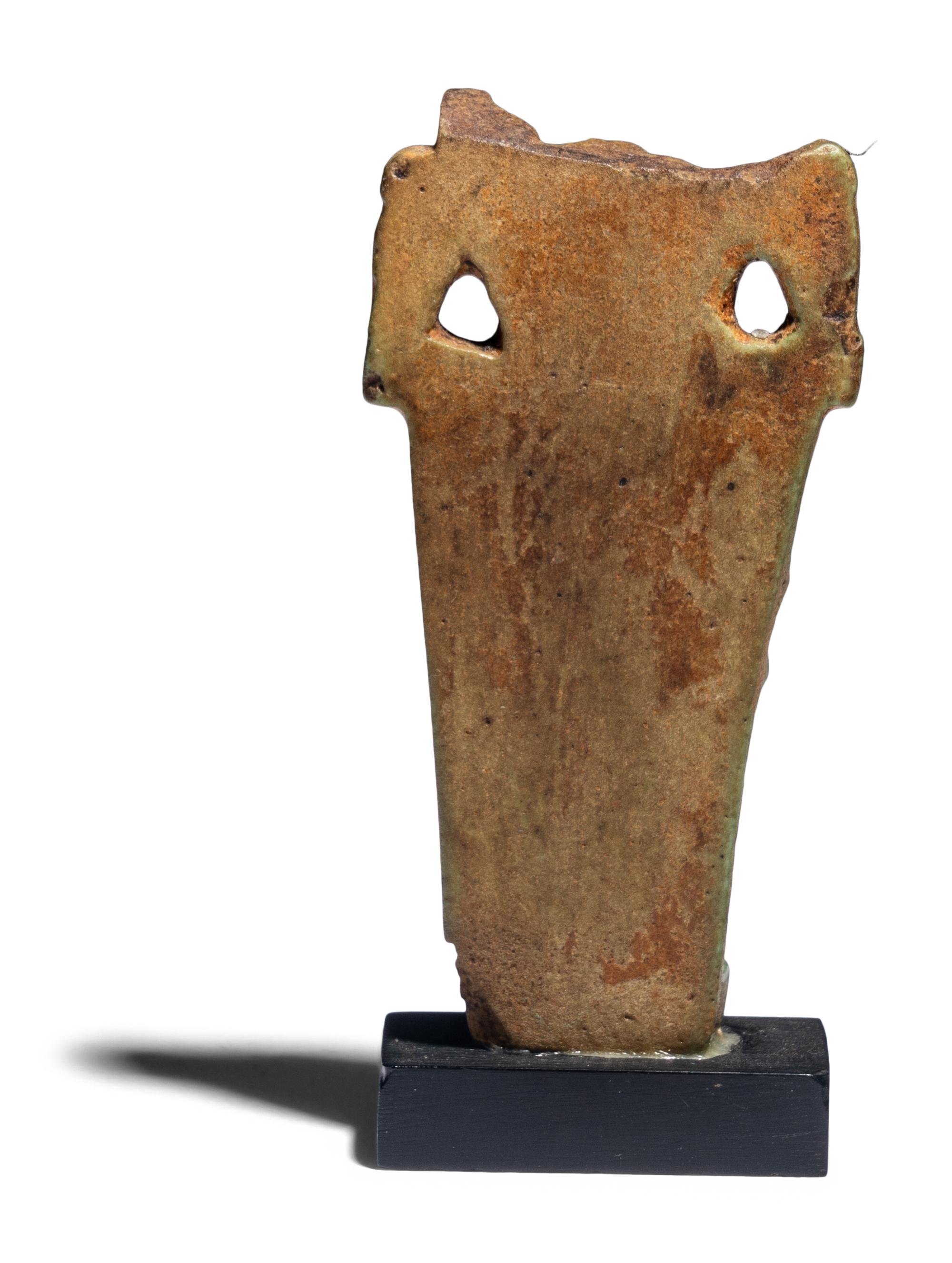 An Egyptian Faience Plaque with Sekhmet