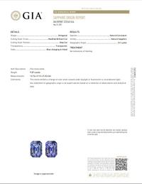 COLOR CHANGE SAPPHIRE AND DIAMOND RING
