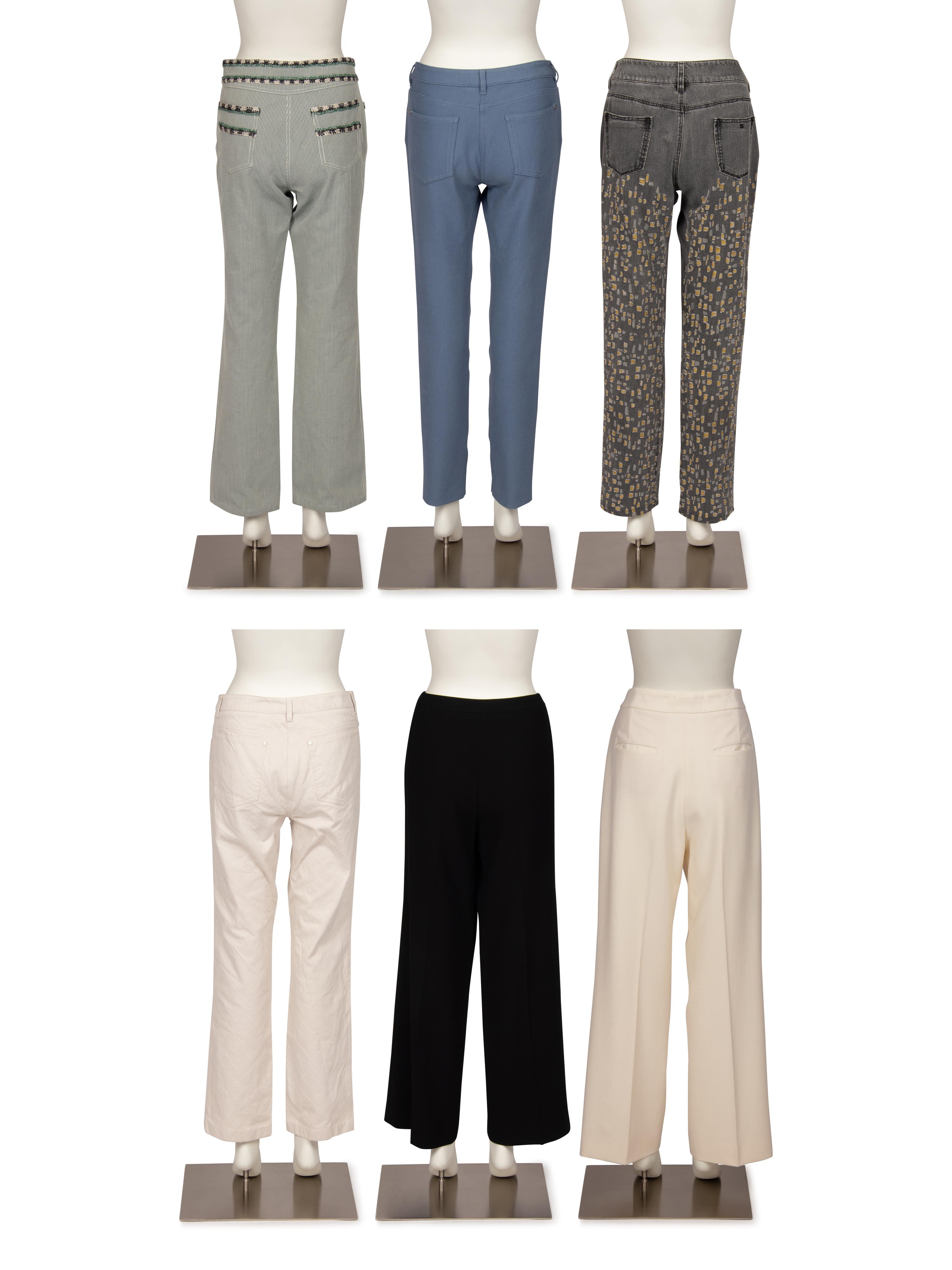 Four Chanel Pairs of Jeans and Two Pants, 2003-2005