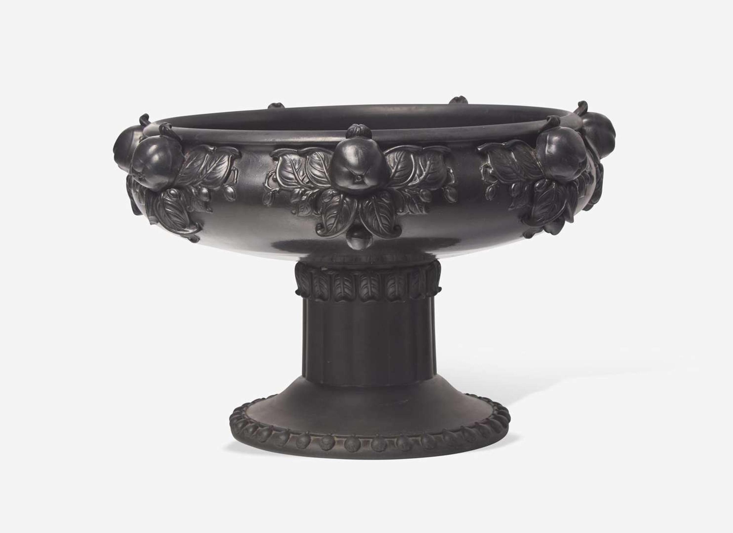 A Wedgwood Paul Follot Designed Black Basalt "Pomona" Centerpiece Bowl, UK, circa 1921