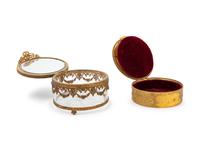Two Continental Enamel Mounted Powder Boxes