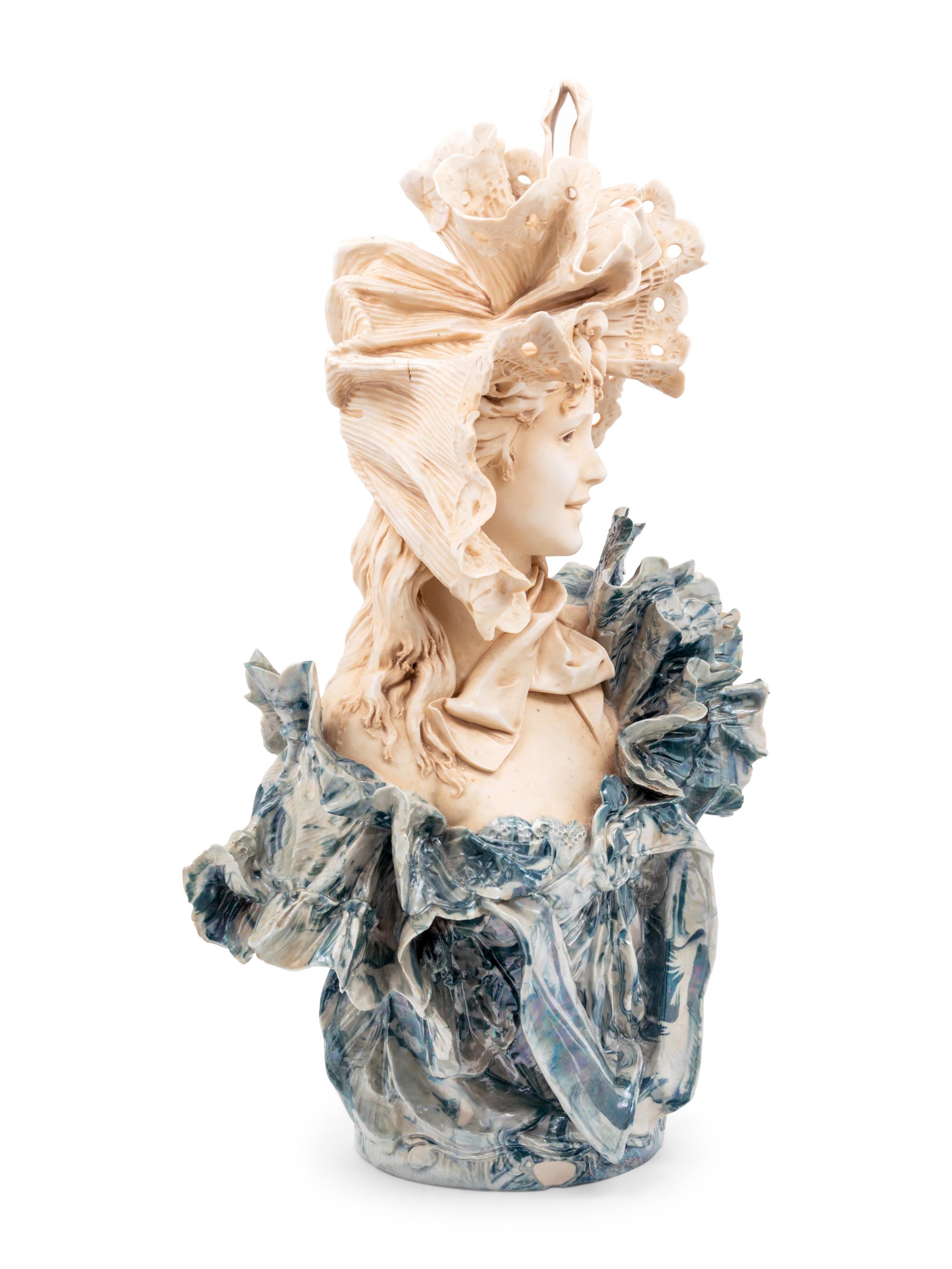 A Royal Dux Porcelain Bust