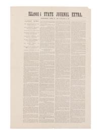 [LINCOLN ASSASSINATION]. Illinois State Journal Extra . Springfield, 16 April 1865.