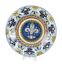Two Continental Majolica Chargers — 20TH CENTURY