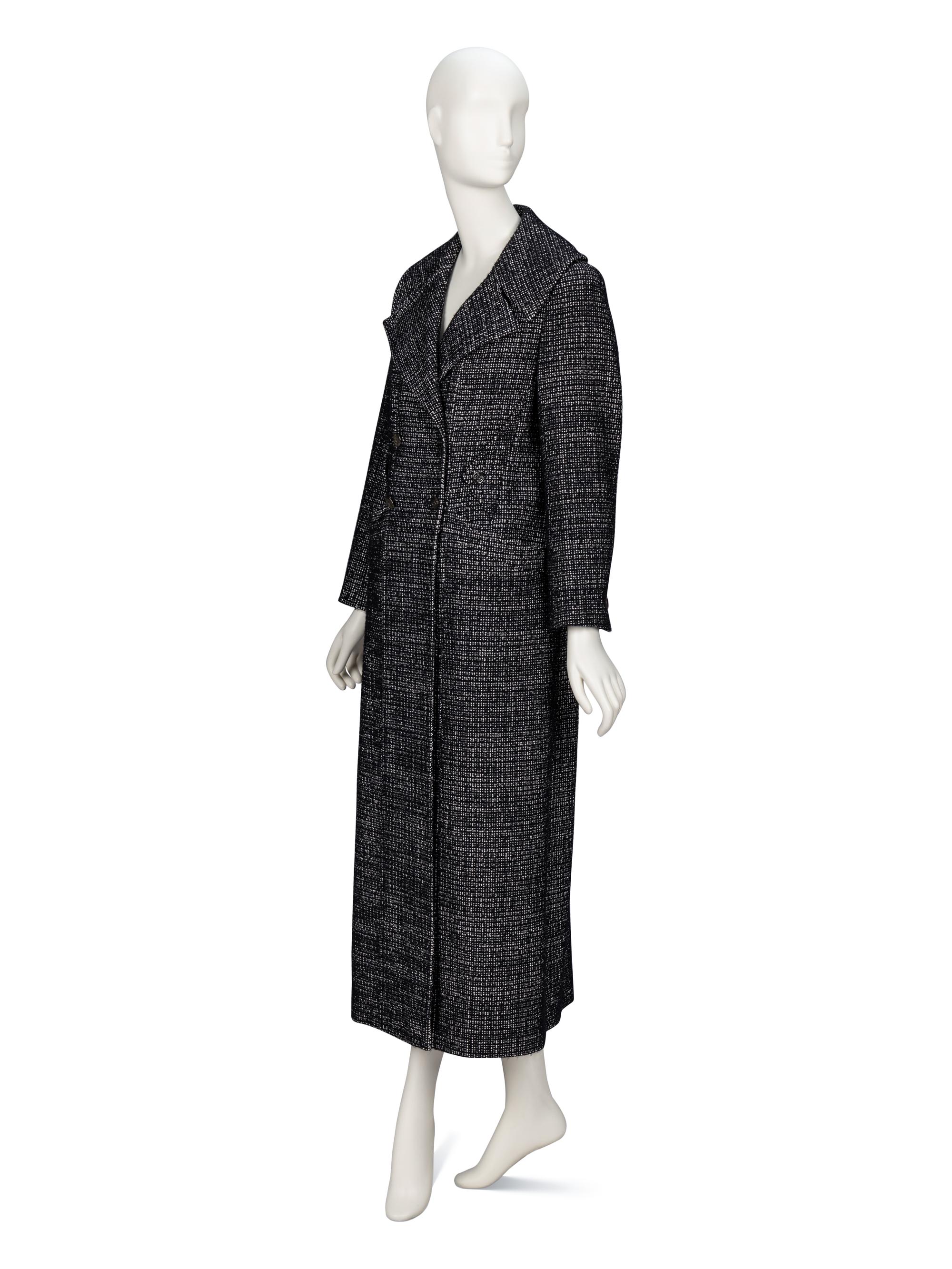 Chanel, Double-Breasted Tweed Coat