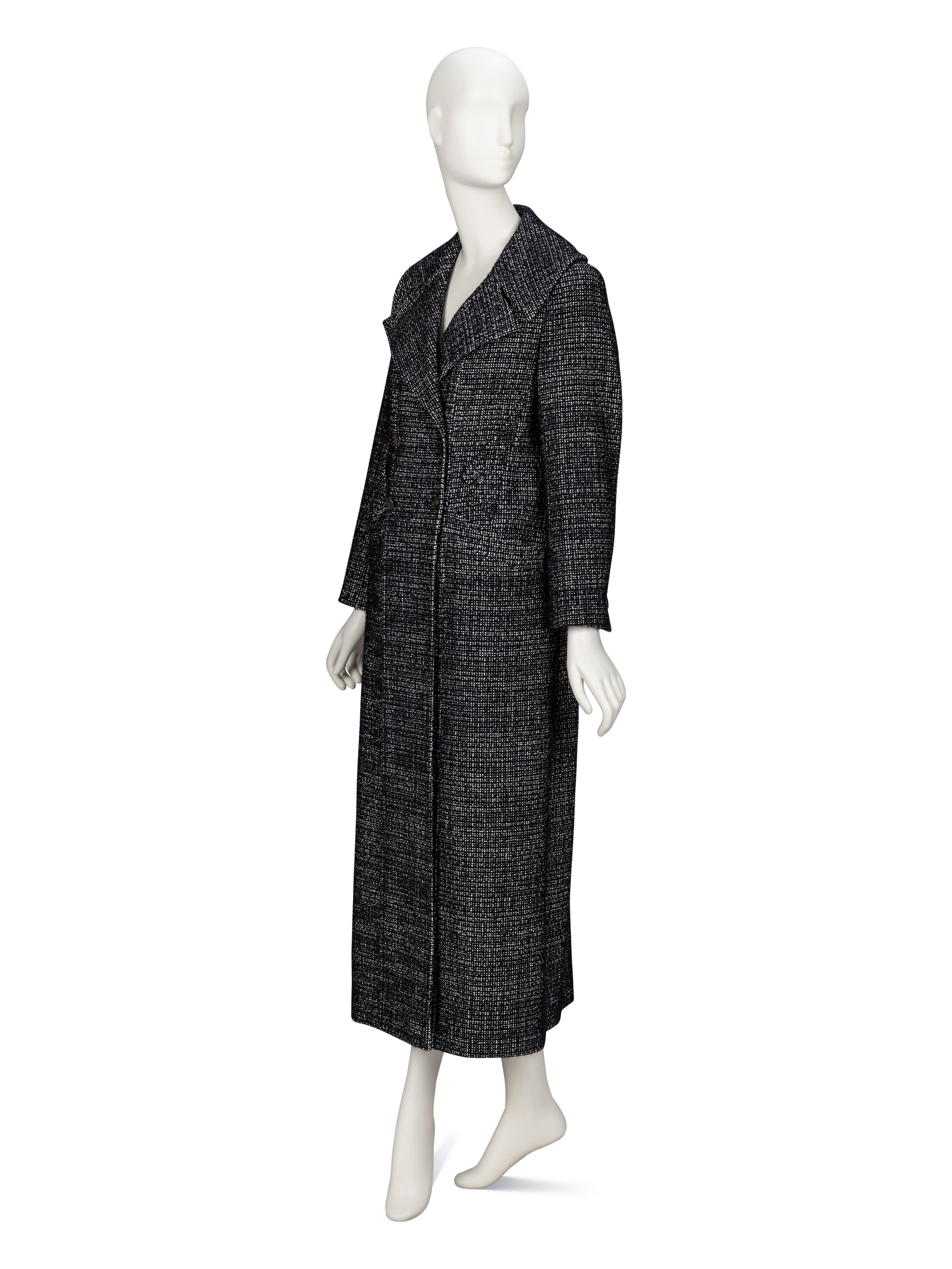 Chanel, Double-Breasted Tweed Coat
