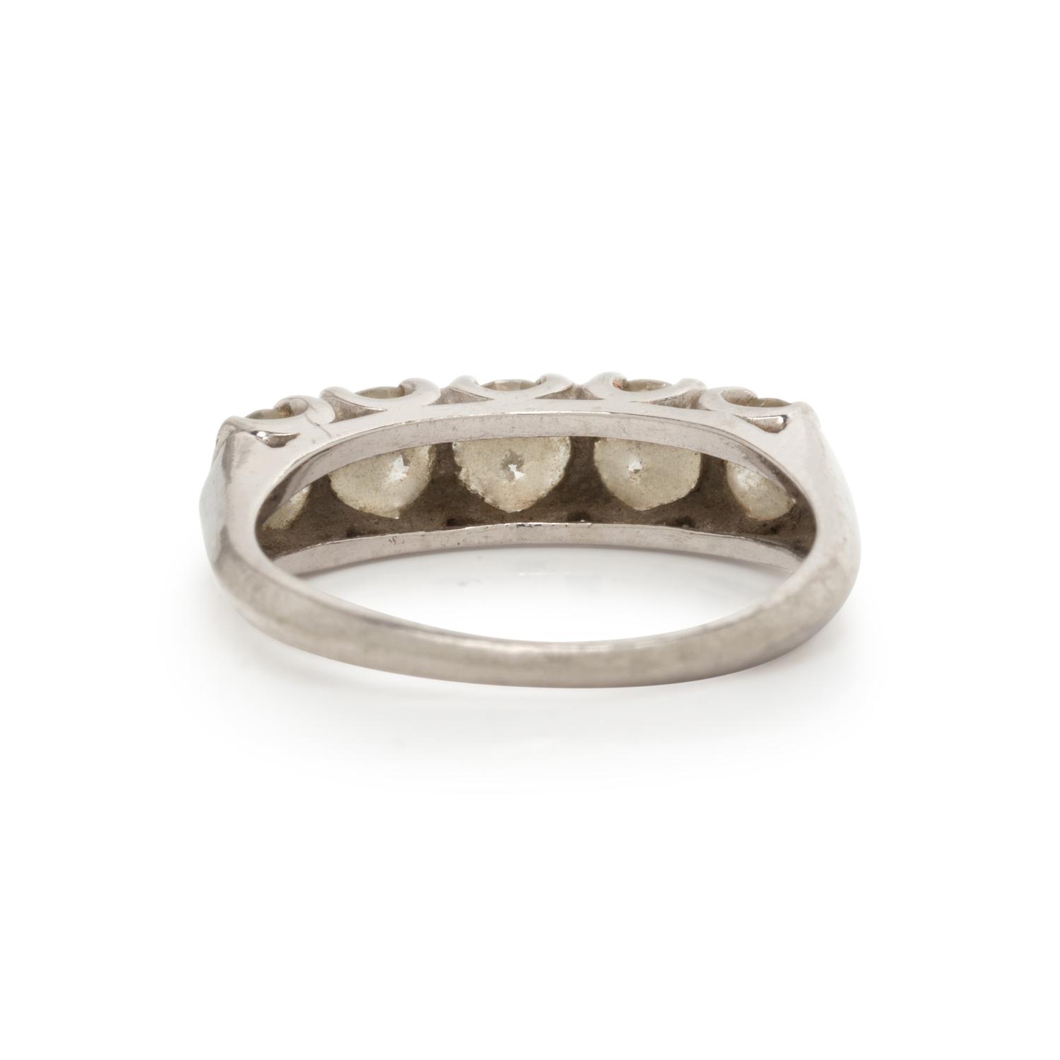 PLATINUM AND DIAMOND RING