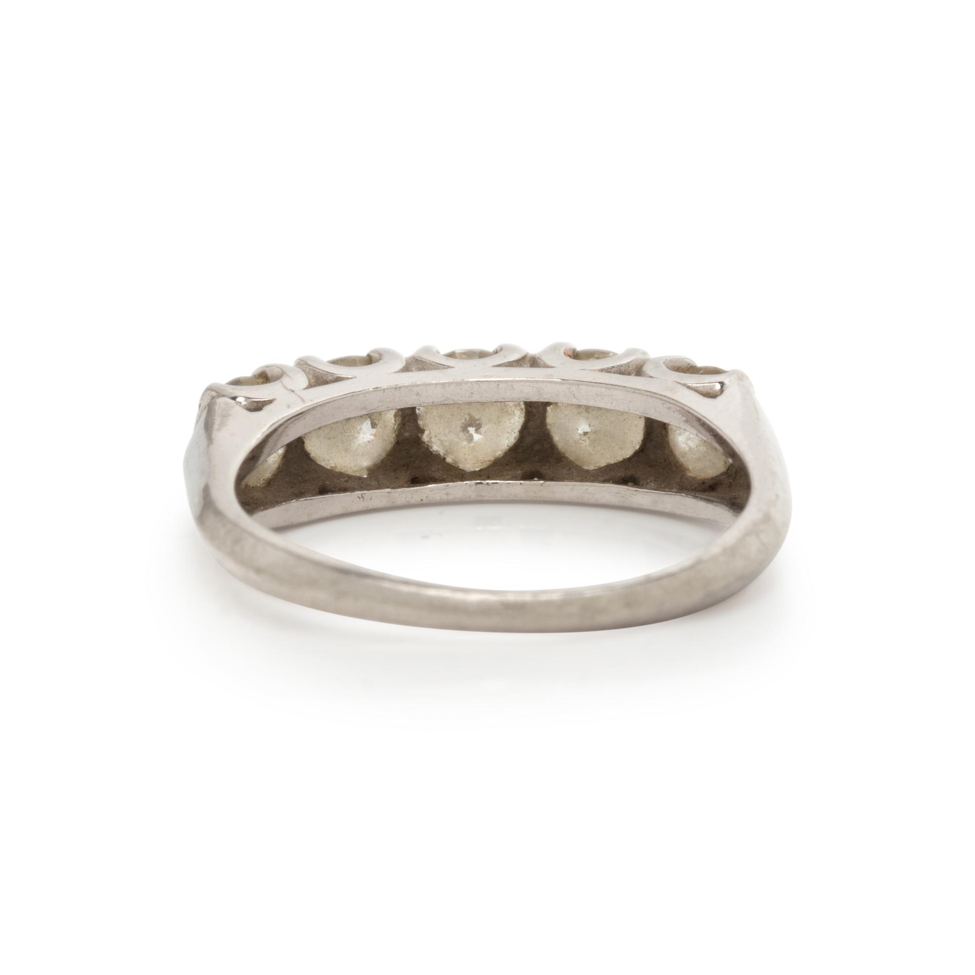 PLATINUM AND DIAMOND RING