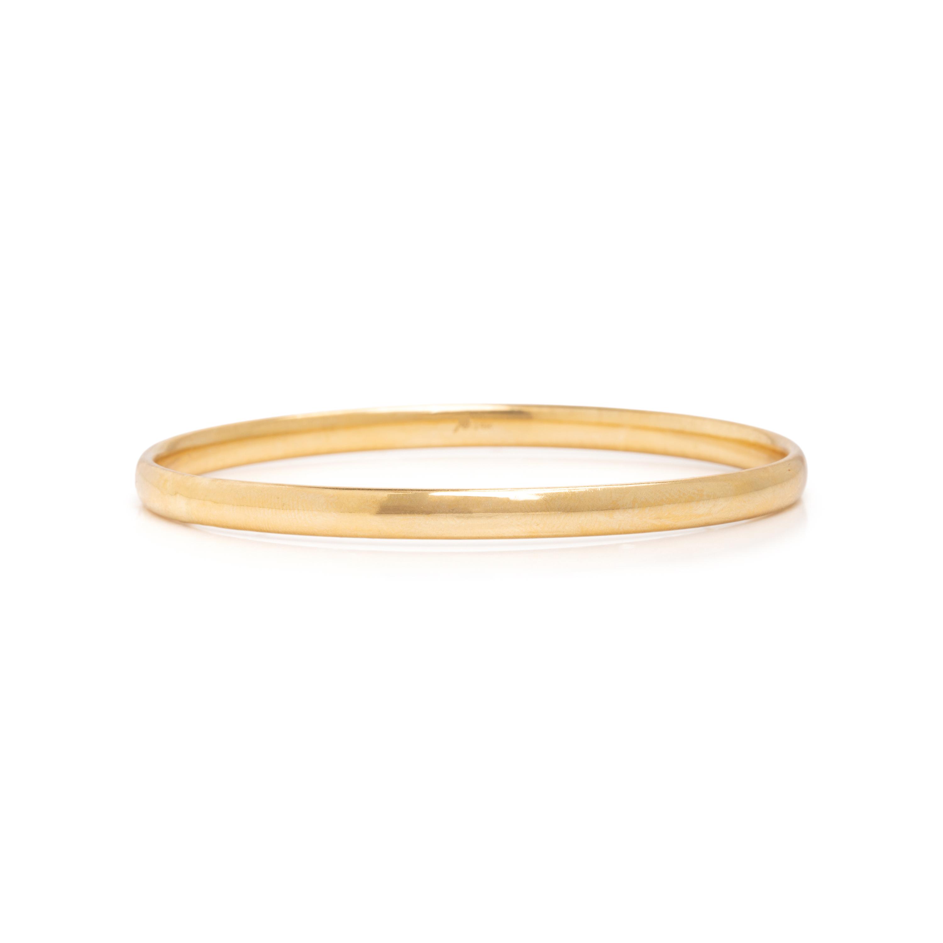 Collection of Yellow Gold Bangle Bracelets