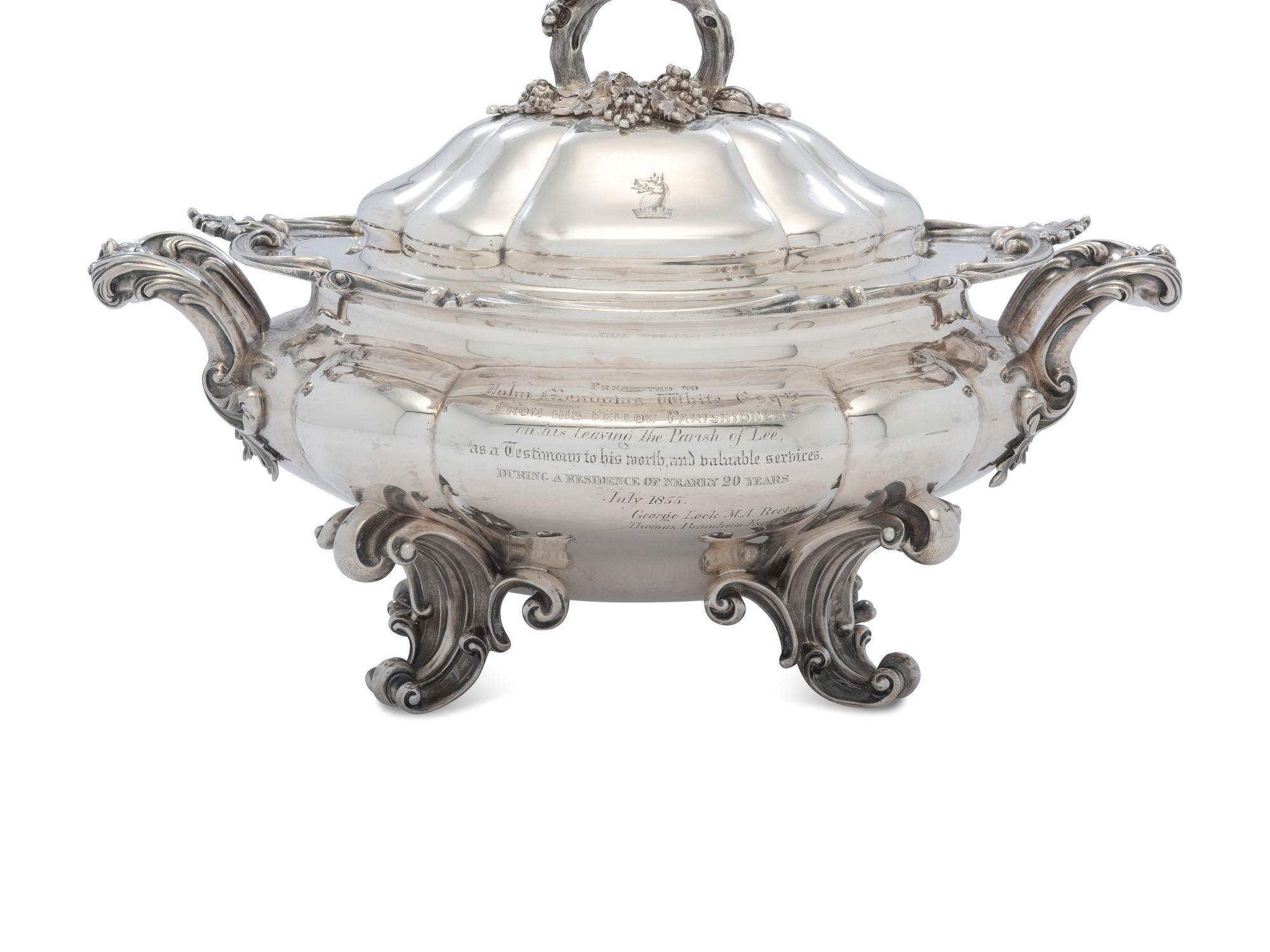 A Victorian Silver Presentation Tureen