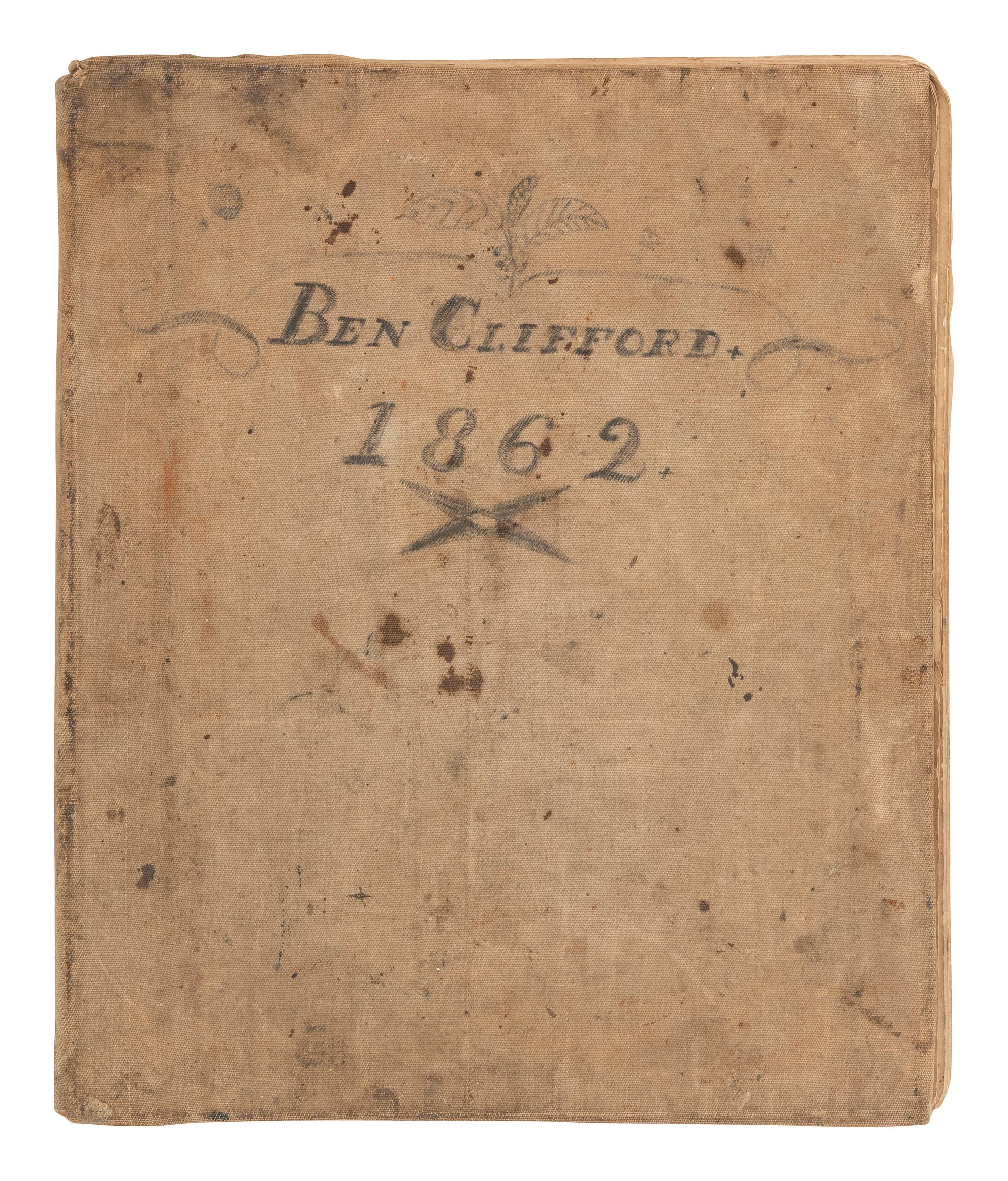 [MARITIME]. Log of the Barques Wavelet , Looling , and J.H. Wills documenting journeys in East Asia, ca 1862-1865. [ With: ] Notebook containing sea shanties and sketches of ships, ca 1862-63.