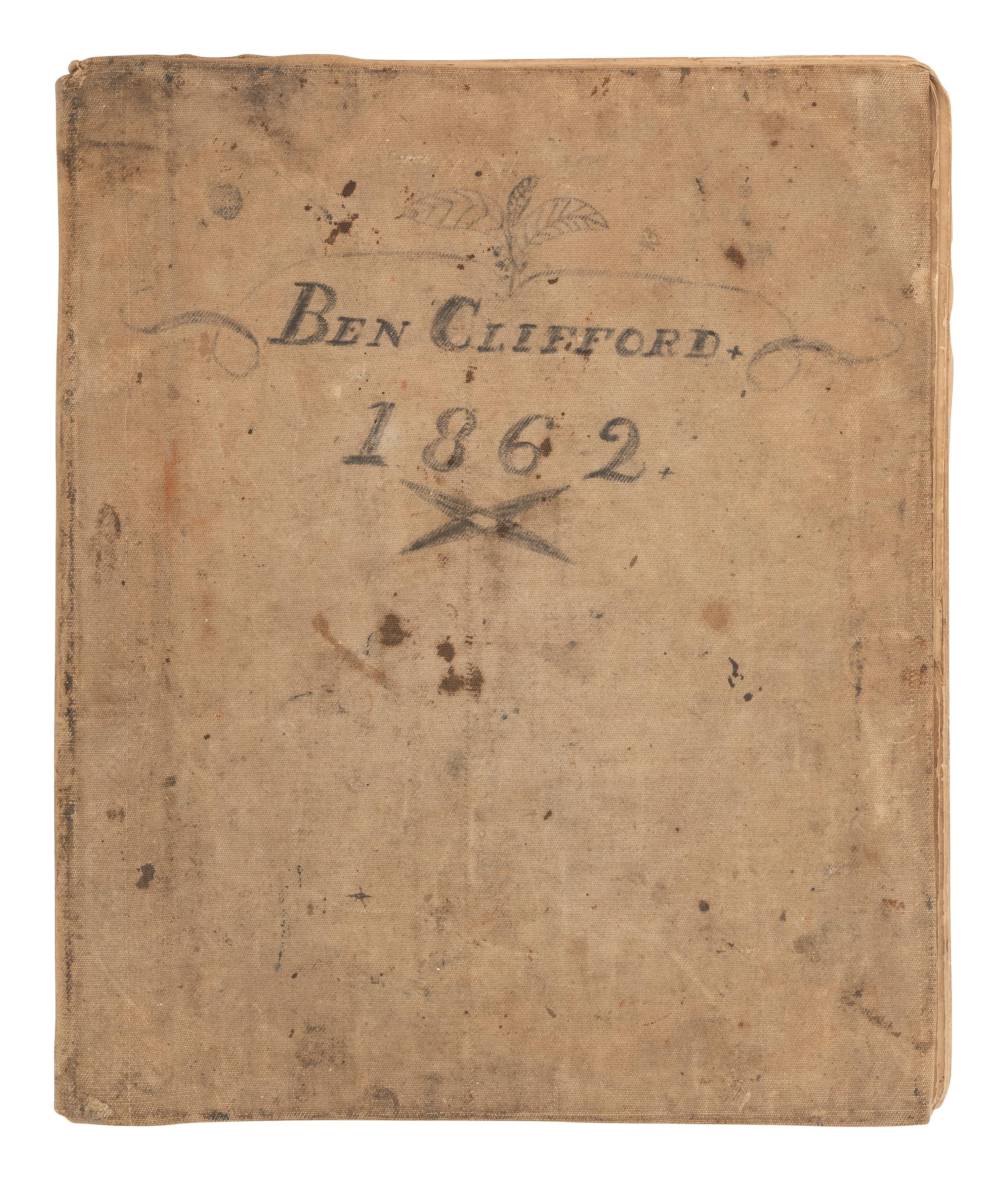 [MARITIME]. Log of the Barques Wavelet , Looling , and J.H. Wills documenting journeys in East Asia, ca 1862-1865. [ With: ] Notebook containing sea shanties and sketches of ships, ca 1862-63.