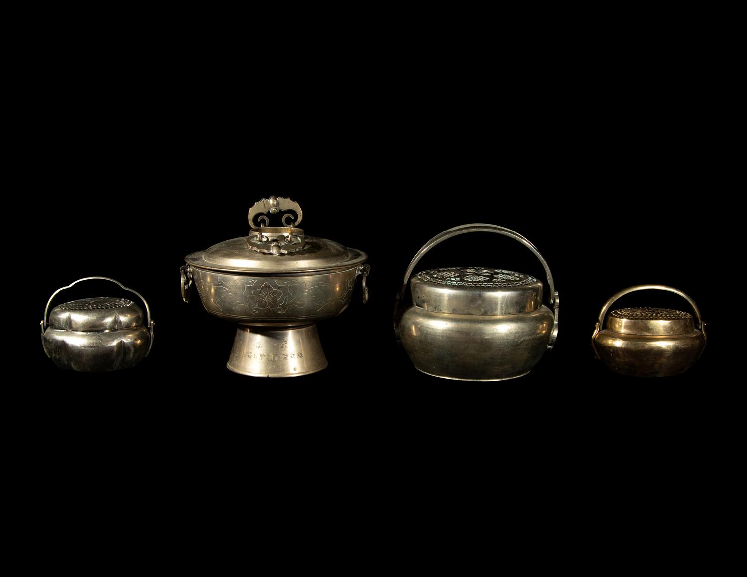 Four Chinese Brass Vessels