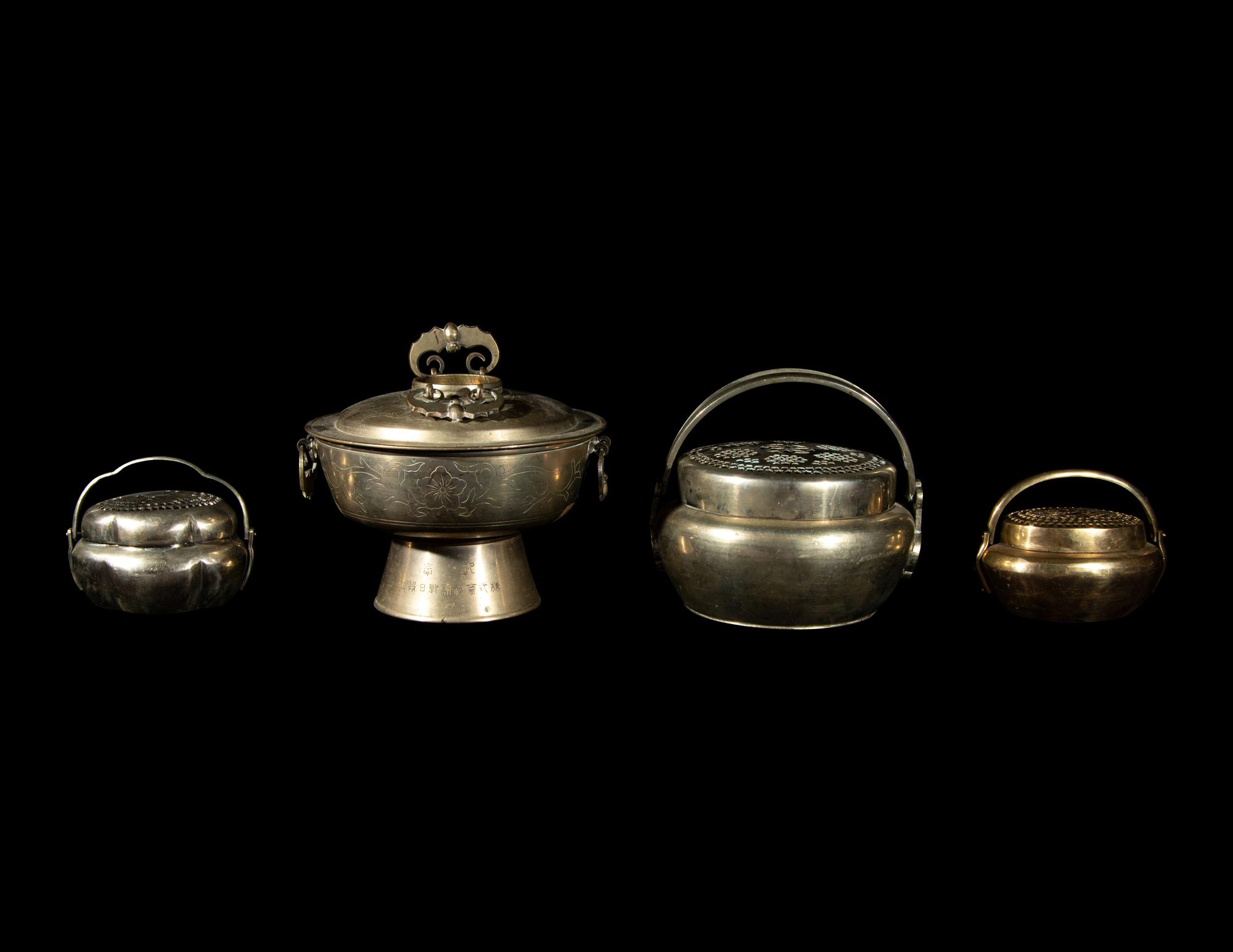 Four Chinese Brass Vessels