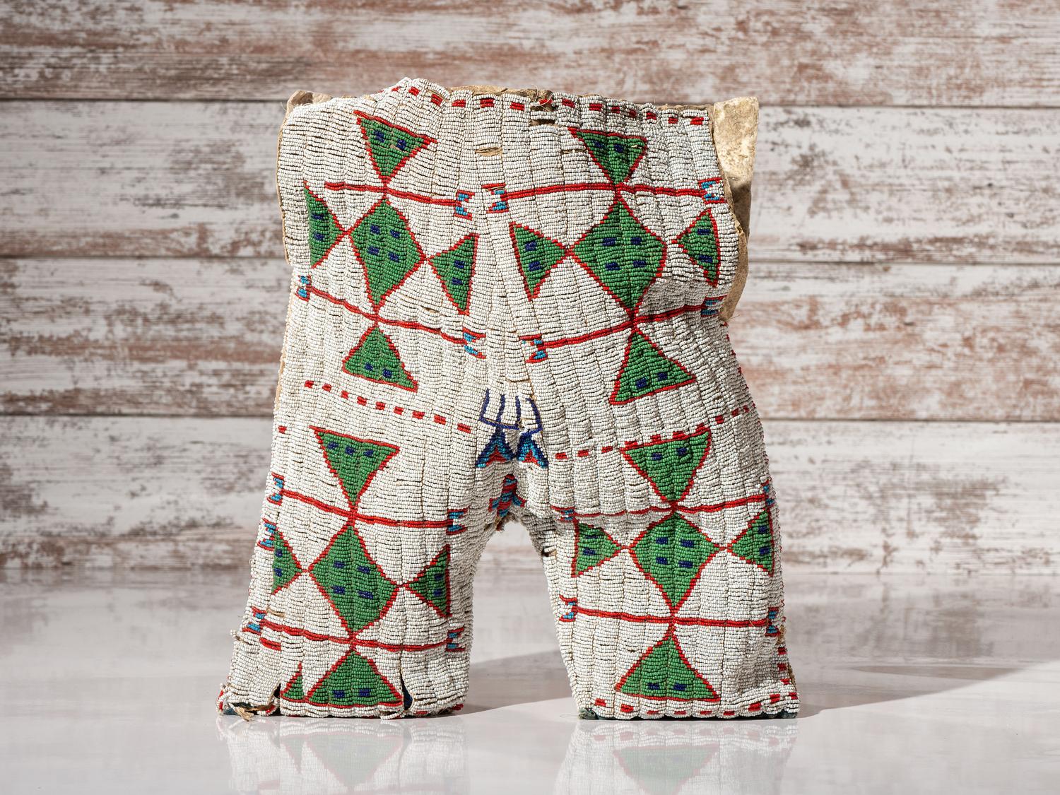 Sioux Boy's Beaded Hide Trousers