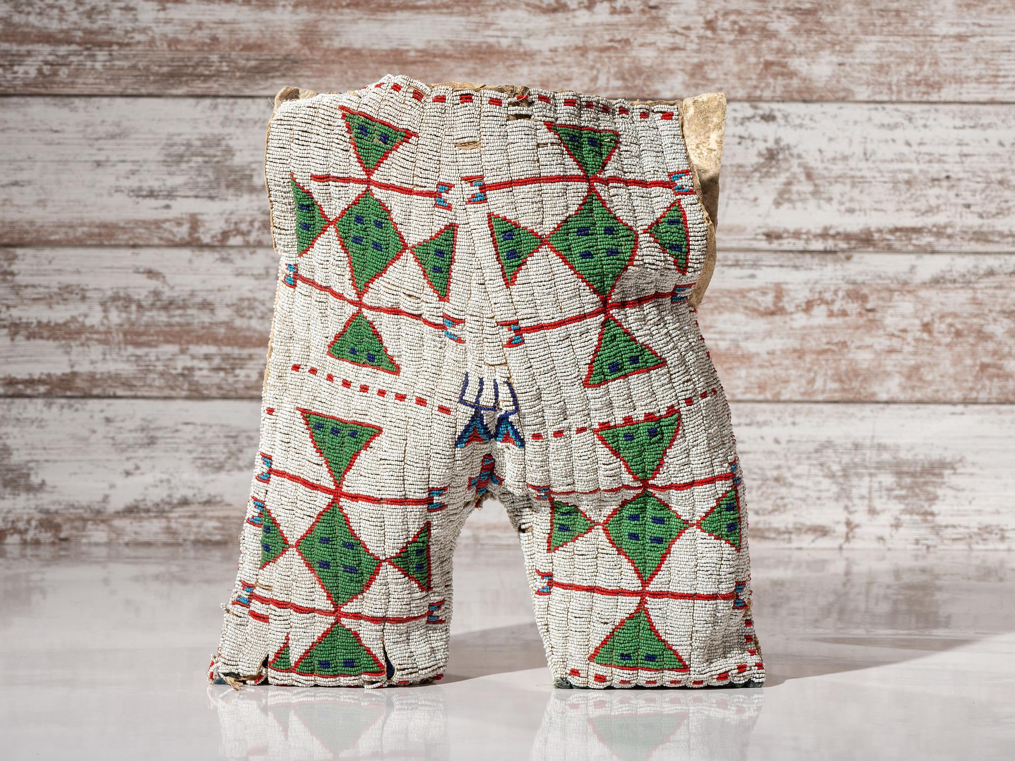 Sioux Boy's Beaded Hide Trousers