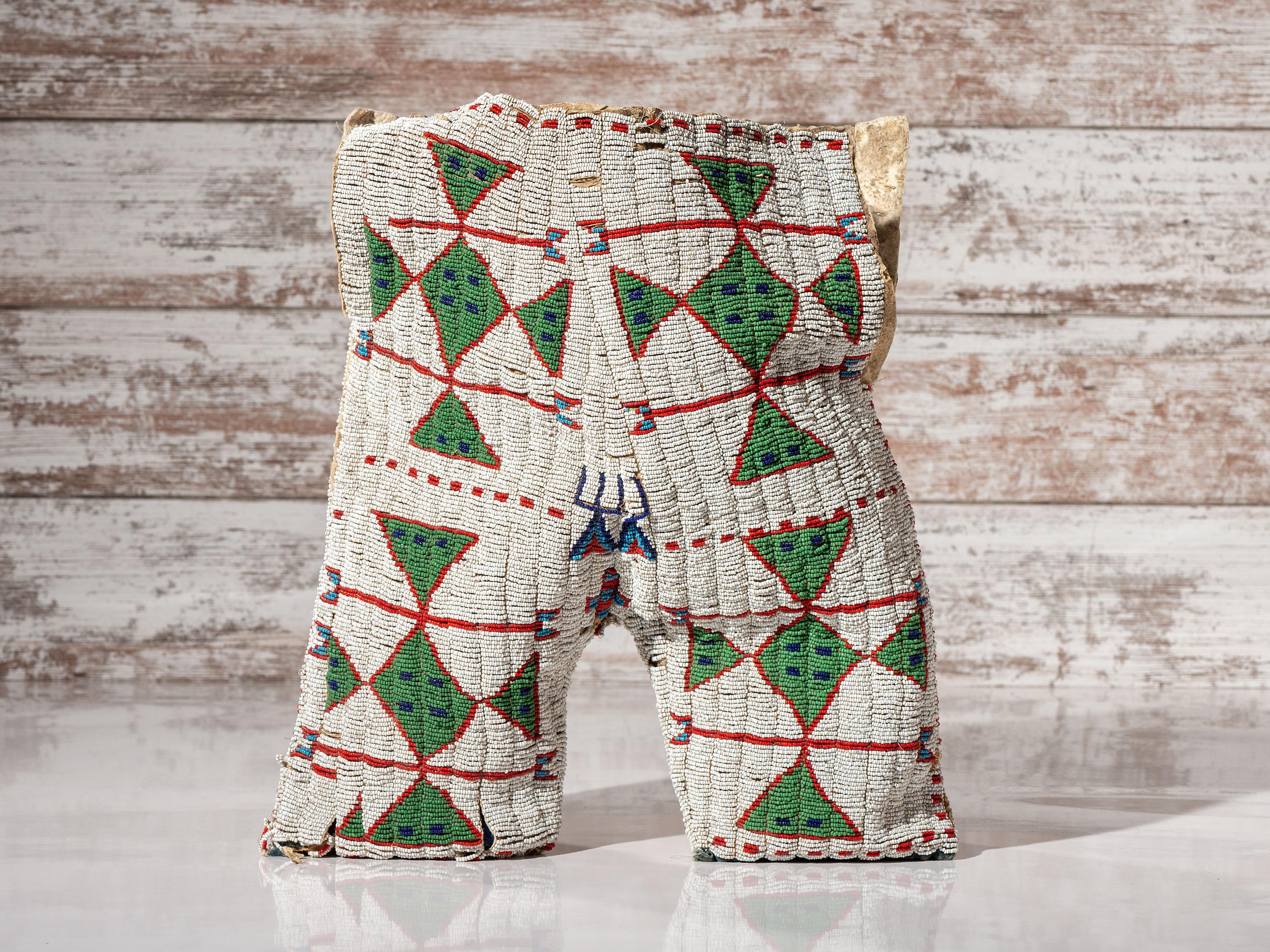 Sioux Boy's Beaded Hide Trousers
