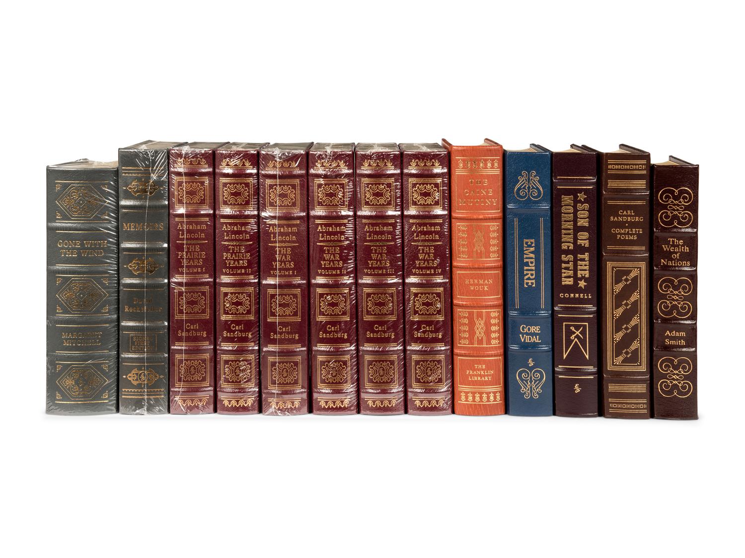 [BINDINGS] - [EASTON PRESS]. A group of 57 volumes published by the Easton Press relating to Business, Economics, History, and History with some duplicates, including: