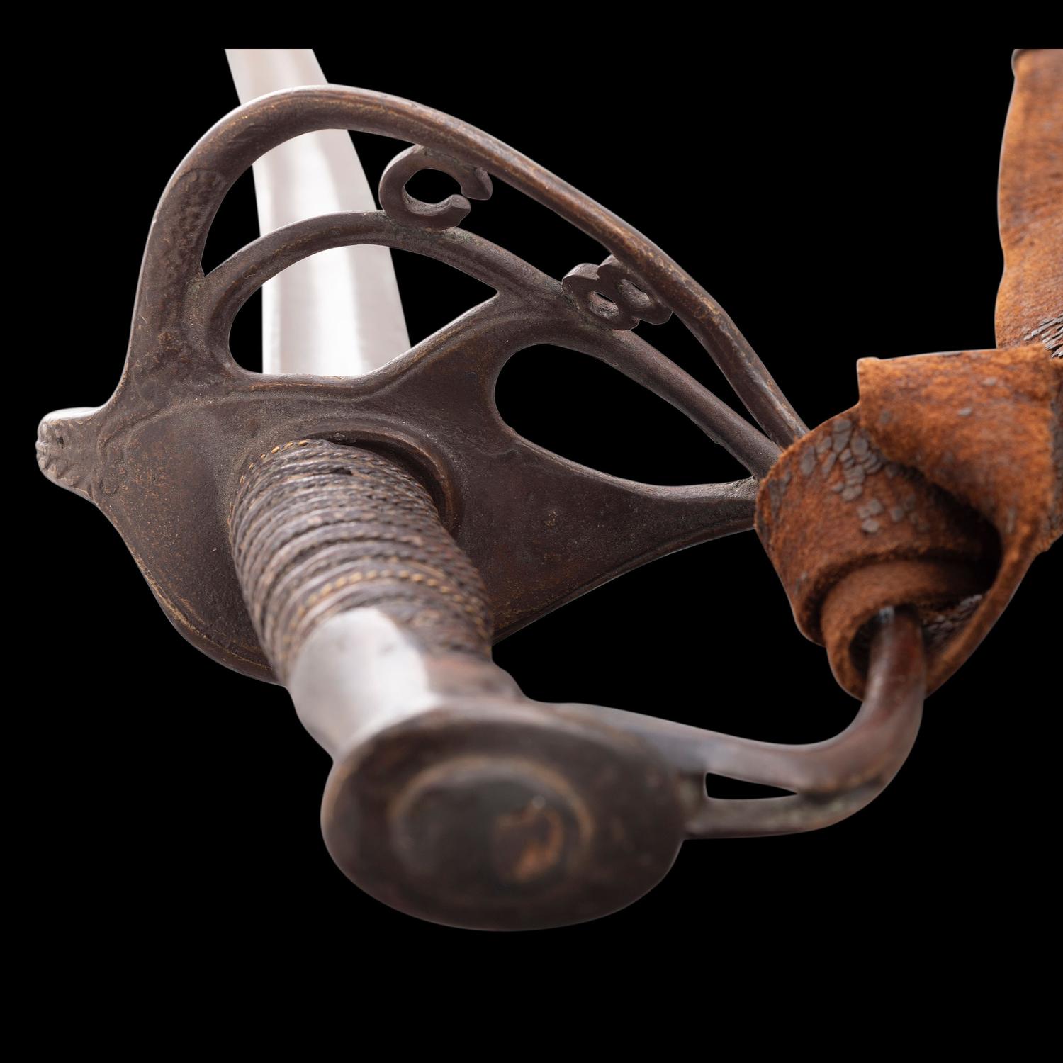 Rare Inside Guard Marked Memphis Novelty Works "Floating CS" Staff & Field Officers Sword
