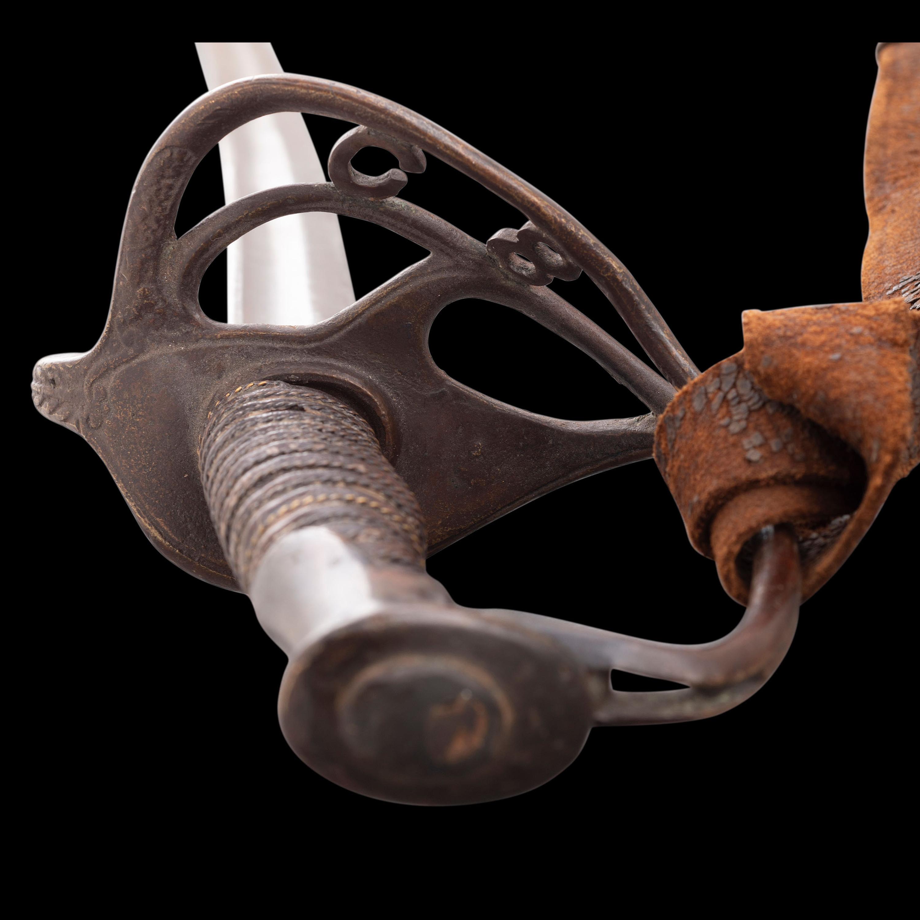 Rare Inside Guard Marked Memphis Novelty Works "Floating CS" Staff & Field Officers Sword