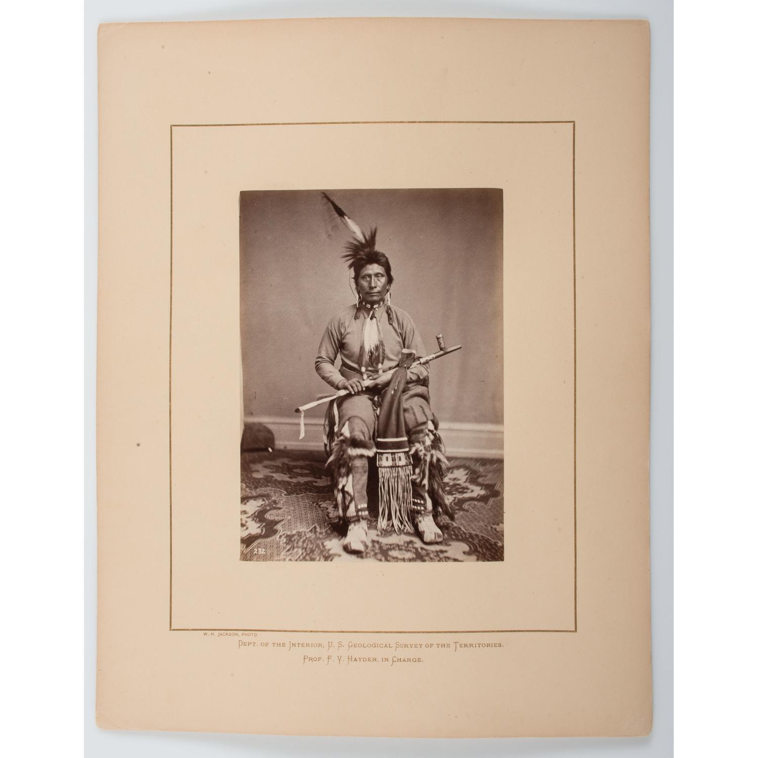 A. Zeno Shindler Albumen Photograph of Black Eagle, Yankton Dakota