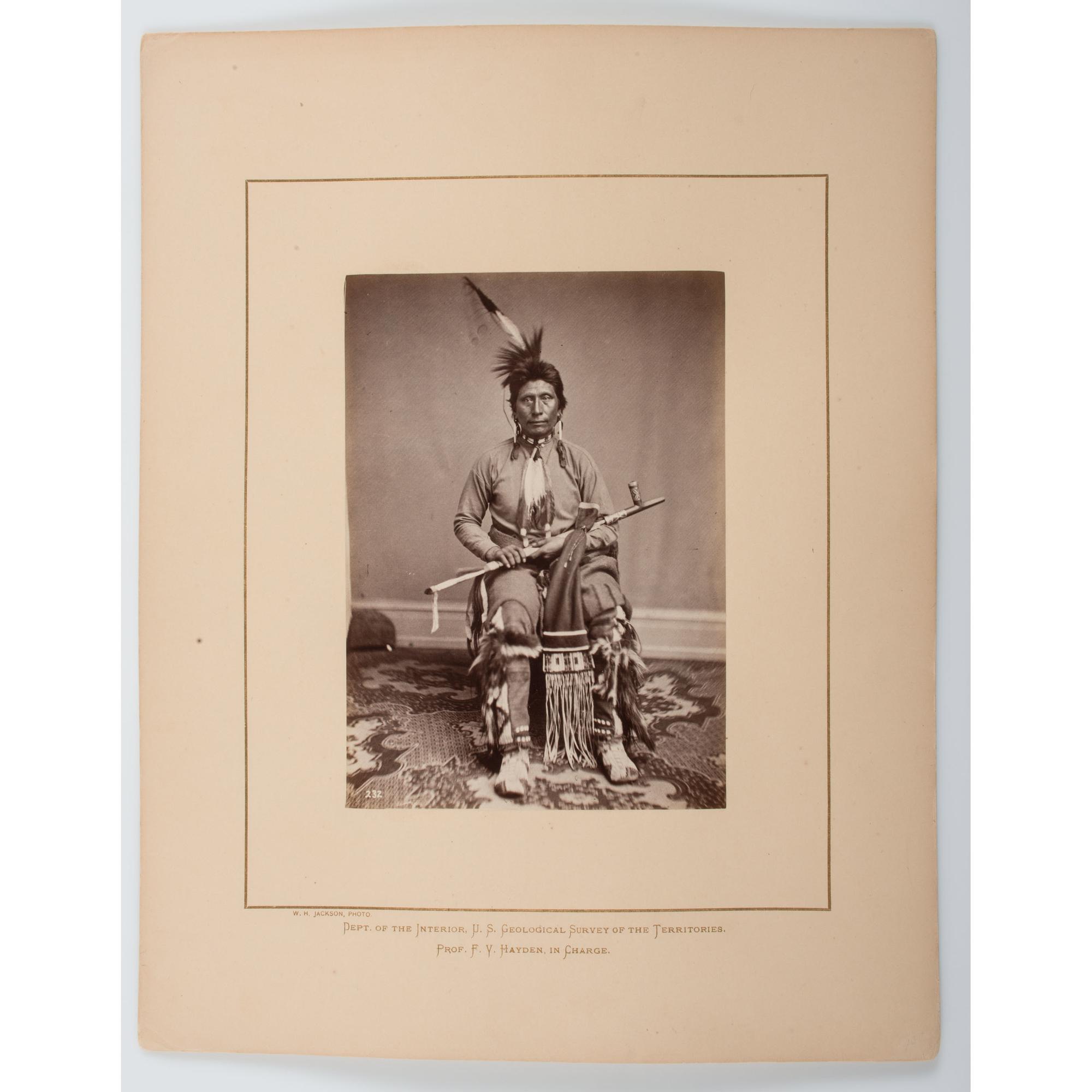 A. Zeno Shindler Albumen Photograph of Black Eagle, Yankton Dakota