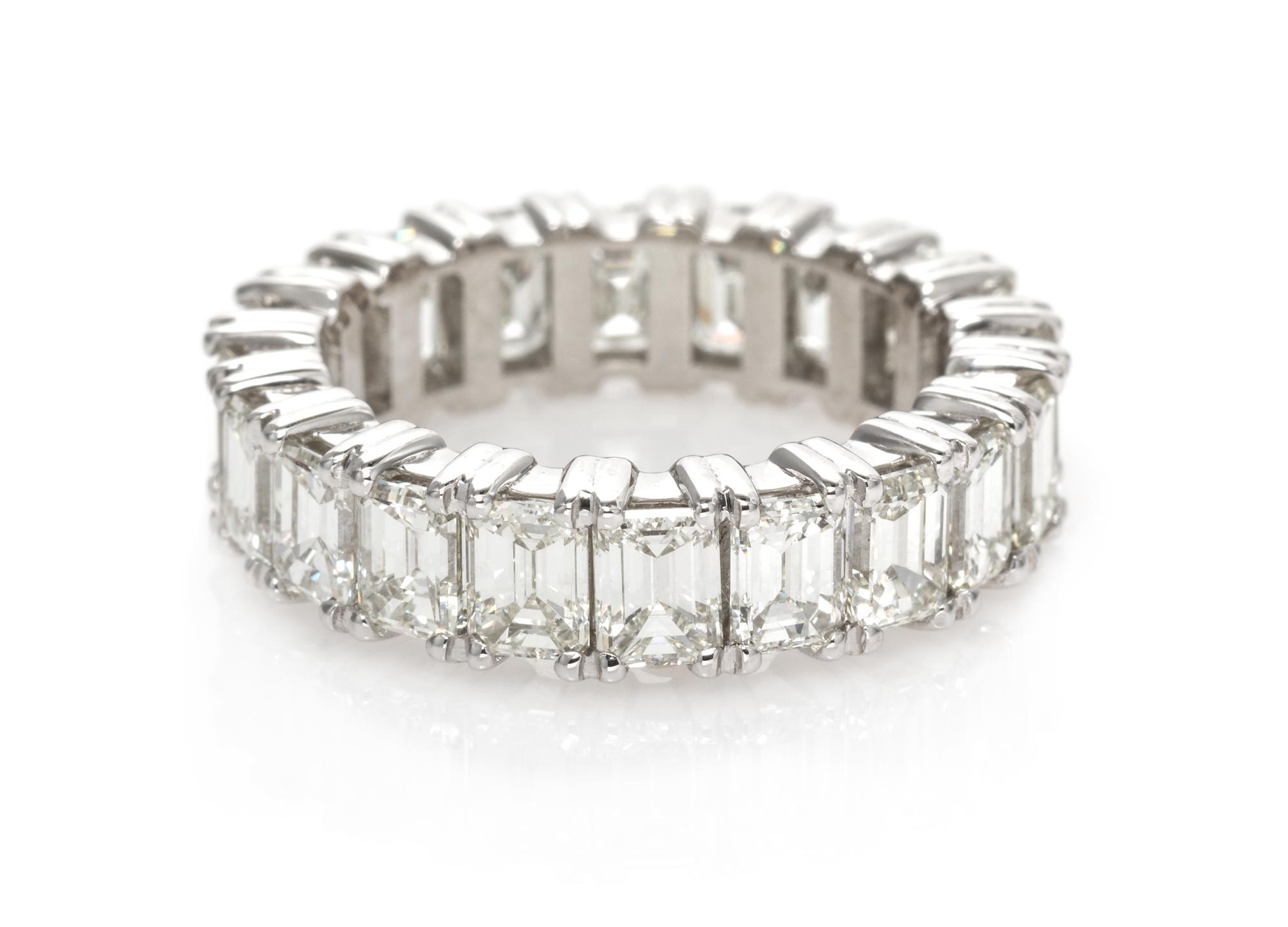 A Platinum and Diamond Eternity Band, 5.90 dwts.