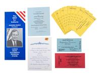 [BUSH, George H.W. (1924-2018)]. Presidential and campaign ephemera, incl. SIGNED card.