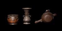 Three Japanese Bronze Vessels