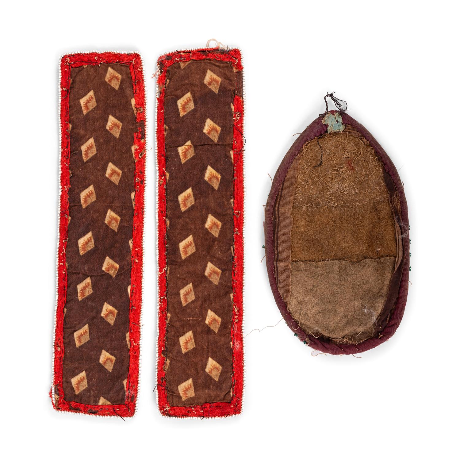 Cree Beaded Arm Bands and Wall Pocket