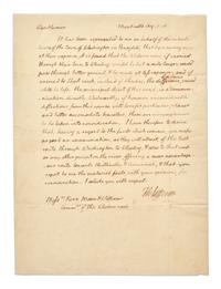 Jefferson, Thomas. Autograph Letter, signed